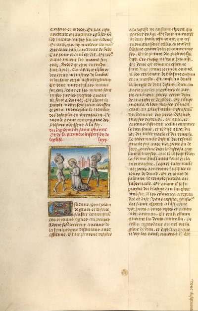 Die Steinigung des Heiligen Stephanus von Unknown artist