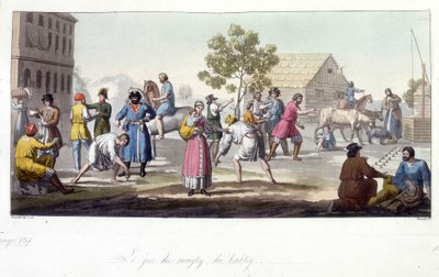 Das Spiel von Svayky und Babky, Russland. von Unknown artist