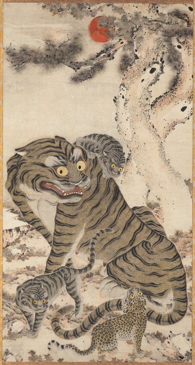 Tigerfamilie von Unknown artist