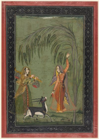 Todi Ragini, aus einer Ragamala-Serie von Unknown artist