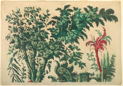 Oberer Teil einer ornamentalen Tafel von Unknown artist