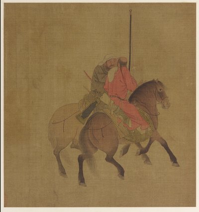 Zwei Bogenschützen zu Pferd von Unknown artist