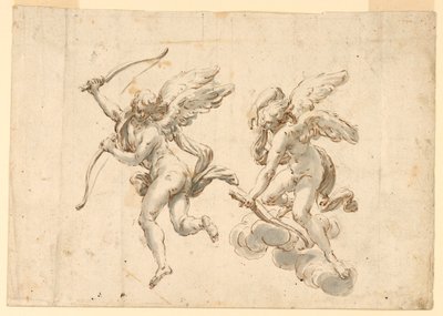 Zwei Cupidos von Unknown artist