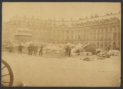 Vendôme-Säule in Trümmern von Unknown artist