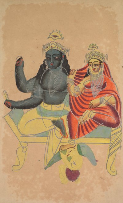 Vishnu und Lakshmi von Unknown artist