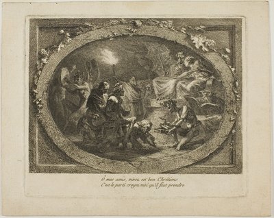 Voltaire bei einem satanischen Gelage von Unknown artist