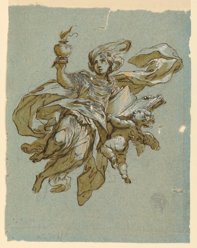 Wandmalerei mit Allegorie der Wachsamkeit von Unknown artist