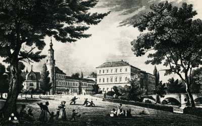 Weimarer Stadtschloss, Gravur, Deutschland von Unknown artist