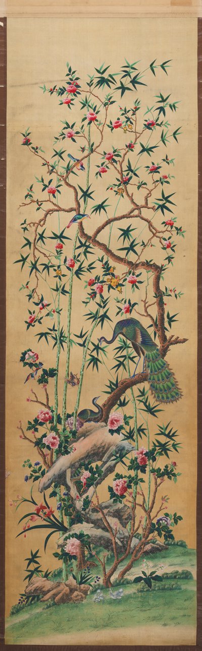 Fensterrollo und Gesims von Unknown artist