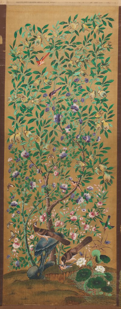 Fensterrollo und Gesims von Unknown artist