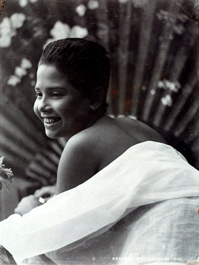 Ein lächelndes Mädchen aus Bangkok von Unknown photographer
