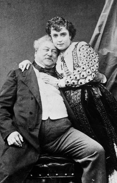 Alexandre Dumas und Adda Mellen von Unknown photographer