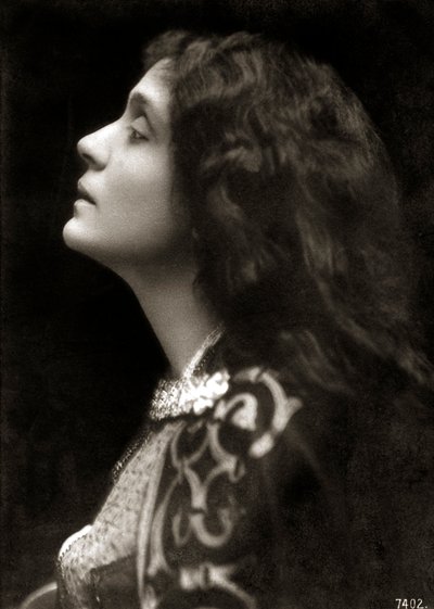 Eleonora Duse - Porträtprofil von Unknown photographer