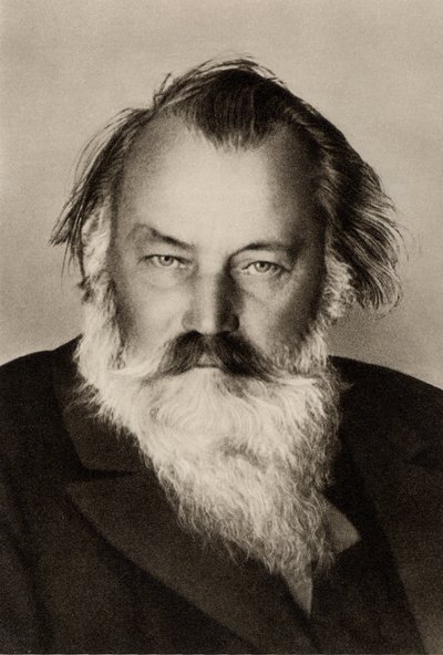 Johannes Brahms (1833-1897) deutscher Komponist von Unknown photographer