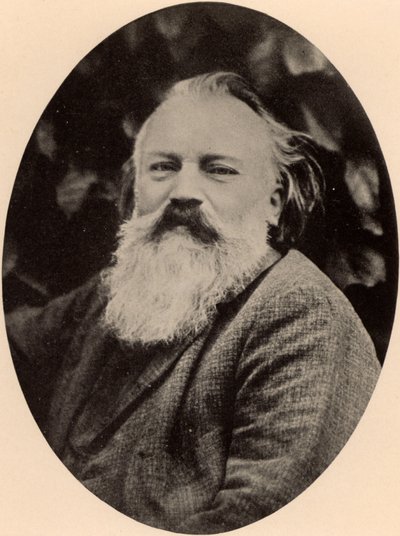 Johannes Brahms (1833-1897) deutscher Komponist von Unknown photographer