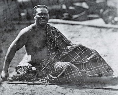 König Cetshwayo im Exil in Kapstadt von Unknown photographer