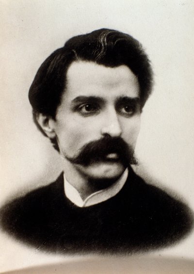 Porträt von Alfredo Catalani (s/w Foto) von Unknown photographer