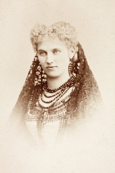 Porträt von Christine Nilsson im Kostüm von Unknown photographer