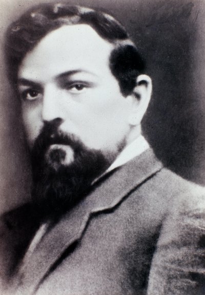 Porträt von Claude Debussy (s/w Foto) von Unknown photographer
