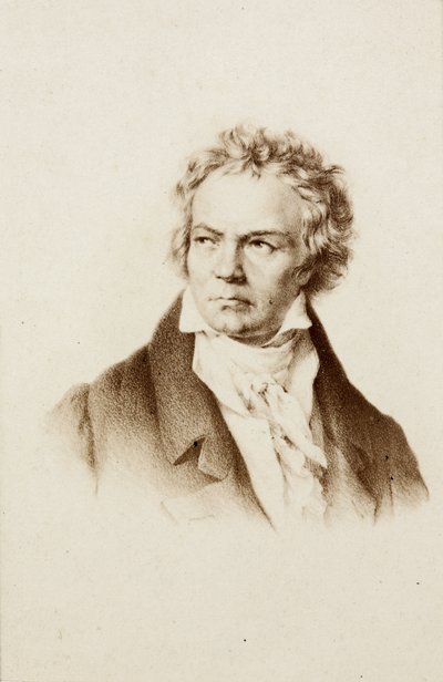 Porträt von Ludwig van Beethoven von Unknown photographer