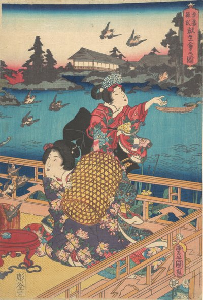 Druck von Utagawa Kunisada