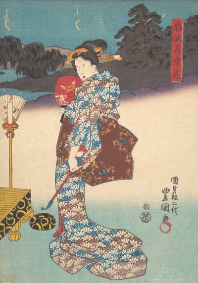 Druck von Utagawa Kunisada