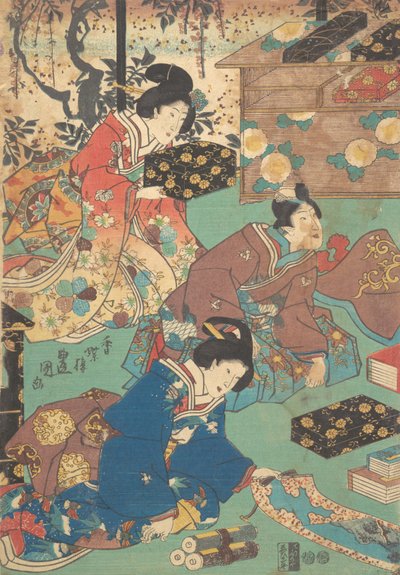 Druck von Utagawa Kunisada