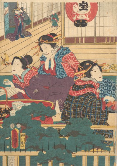 Druck von Utagawa Kunisada