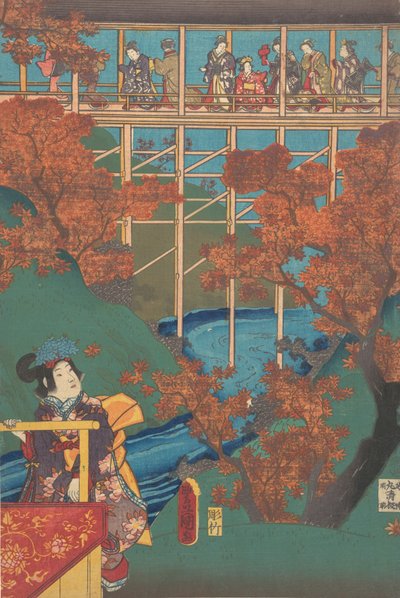 Druck von Utagawa Kunisada