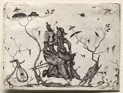 Liebespaar, 1626 von Valentin Sezenius