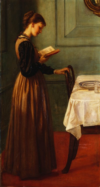 Studie eines lesenden Mädchens von Valentine Cameron Prinsep