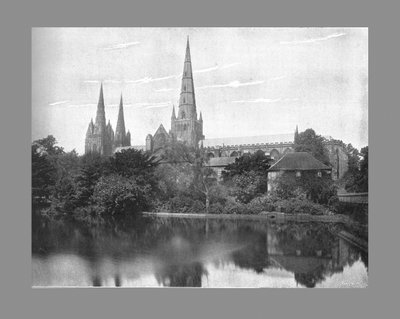 Lichfield Kathedrale, um 1900 von Valentine and Sons Ltd