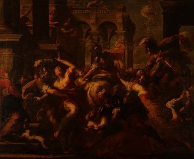 Der Raub der Sabinerinnen von Valerio Castello
