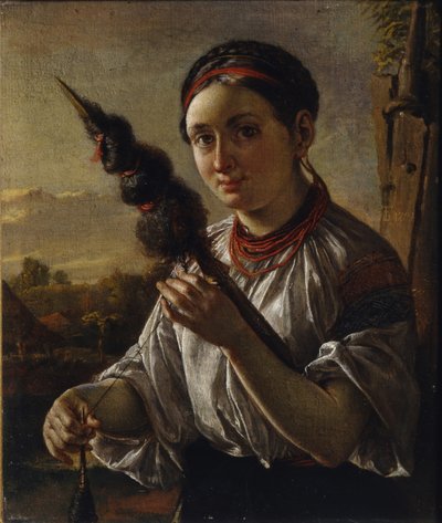 Spinner, 1821 von Vasili Andreevich Tropinin