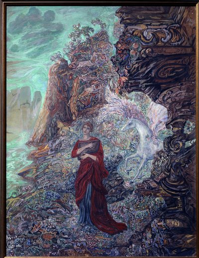 Sappho und Pegasus von Vasili Dmitrievich Millioti