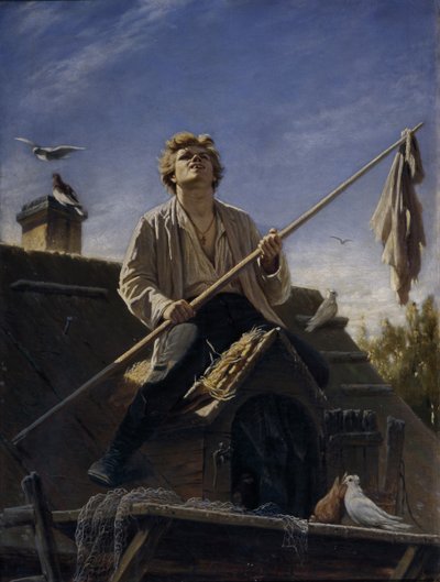 Ein Taubenzüchter, 1874 von Vasili Grigorevich Perov