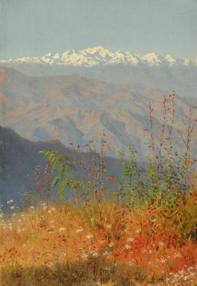 Sonnenuntergang im Himalaya von Vasili Vasilievich Vereshchagin