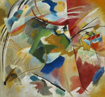 Gemälde mit grünem Zentrum, 1913 von Wassily Kandinsky