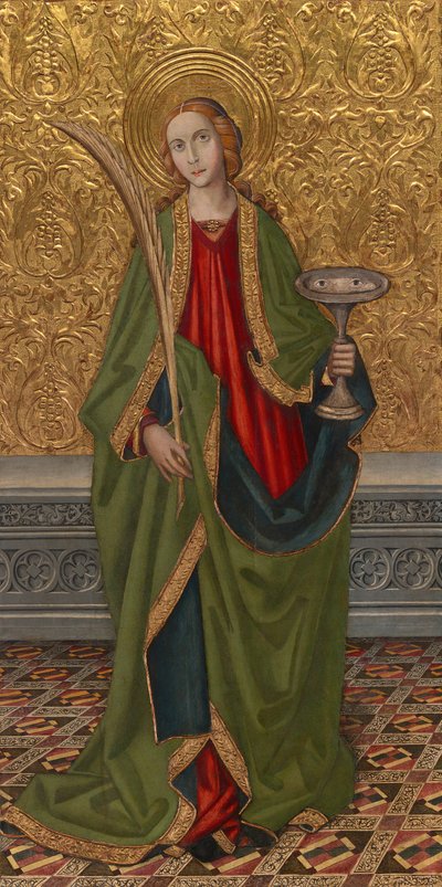Heilige Lucia, um 1500 von Vergós Workshop