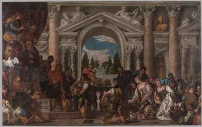 Die Königin von Saba bietet Salomo Geschenke an von Veronese