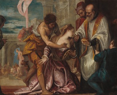 Das Martyrium und die letzte Kommunion der heiligen Lucia von Veronese