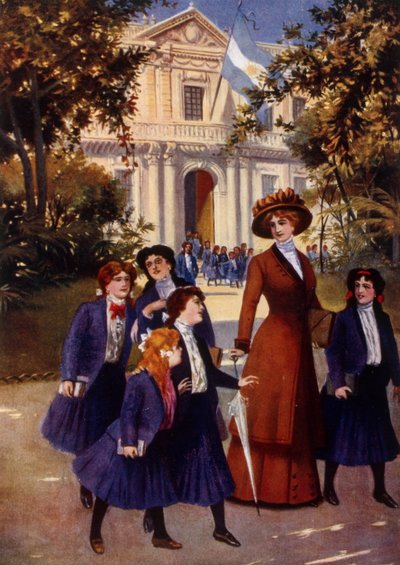 Mädchen verlassen die Schule von Vicente Blasco Ibanez