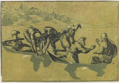 Der wunderbare Fischfang nach Raphael, ca. 1540 von Vicentino