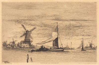 Umgebung von Dordrecht von Vicomte Ludovic Lepic