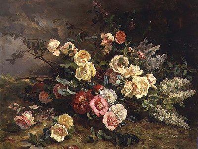 Stillleben mit Blumen von Victoire Leclaire