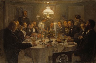 Eine Künstlerzusammenkunft, 1903 von Viggo Johansen