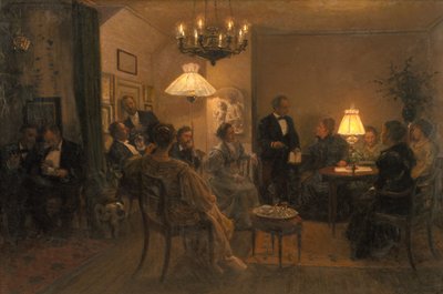 Ein Abendessen im Haus des Künstlers von Viggo Johansen