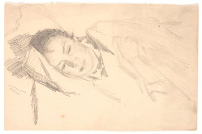 Die Frau des Künstlers ruht sich aus von Viggo Johansen