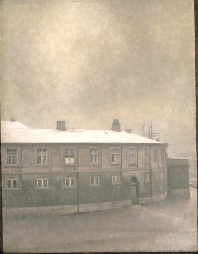 Ein Flügel des Christiansborg-Palastes von Vilhelm Hammershøi