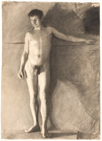 Stehendes männliches Modell von Vilhelm Hammershøi